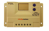 100 Watt Solar Panel Kit: 100W Solar Panel + 20A LCD Display PWM Charge Controller + MC4 Connectors + Mounting Z Brackets for 12V Battery off grid, RV, Boat