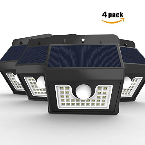 Vivii Solar lights, Bright LED Security Lighting Outdoor Motion Sensor Solar Spotlight flood Lighting for Garden, Patio, Fencing, and Pathway
