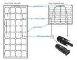 200 Watt Solar Panel Flexible Mono Crystalline Solar Kit with 30 Amp PWM Solar Controller