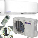 Pioneer WYS012-17 Air Conditioner Inverter+ Ductless Wall Mount Mini Split System Air Conditioner & Heat Pump Full Set, 12000 BTU 115V