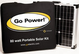 80Watt Portable Folding Solar Kit with 10 Amp Solar Controller Go Power! GP-PSK-80