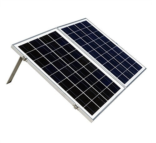40W 12V Solar Charger Kits Portable Folding Solar Panel Module with 3 Amp Charge Controller for RV Boat