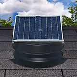 Solar Attic Fan 36-watt - Black - with 25-year Warranty - Florida Rated by Natural Light