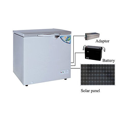Solar 12V DC Freezer Refrigerator Both Way to Charge 140L( 5 CUBIC FEET) CSF--152JA (Homeuse)