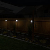 OTHWAY Solar Fence Post Lights Wall Mount Decorative Deck Lighting, Black, 4 Packs