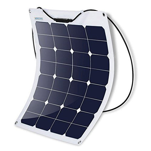 50W Flexible Solar Panel, Thin Lightweight Solar Charger on RV Boat Cabin Tent Caravan w MC4 Connector & ETFE For 12V Battery