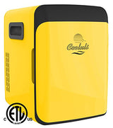 Cooluli Electric Cooler and Warmer (10 Liter / 12 Can): AC/DC Portable Thermoelectric System (Yellow)