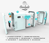 Cooluli Electric Mini Fridge Cooler and Warmer (15 Liter / 15 Can): AC/DC Portable Thermoelectric System (Turquoise)