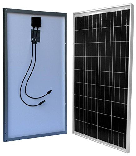 100 Watt Solar Panel for 12 Volt Battery Charging RV, Boat, Off Grid
