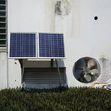 ECO-WORTHY 25W Solar Powered Attic Ventilator Gable Roof Vent Fan with 30W Foldable Solar Panel
