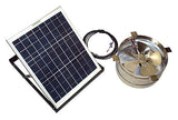 Rand Solar Powered Attic Gable Fan - 27 Watt Solar Panel - 1720 CFM Ventilator Fan - With Thermostat