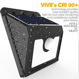 Vivii Solar lights, Bright LED Security Lighting Outdoor Motion Sensor Solar Spotlight flood Lighting for Garden, Patio, Fencing, and Pathway