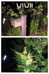 Vivii Solar lights, Bright LED Security Lighting Outdoor Motion Sensor Solar Spotlight flood Lighting for Garden, Patio, Fencing, and Pathway