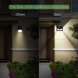 Litom 24 LED Solar Lights Outdoor, Super Bright Motion Sensor Lights Wide Angle with 6 LEDs Wireless Waterproof Security Lights for Wall, Driveway, Patio, Yard, Garden