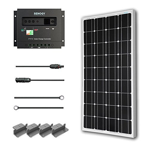 100 Watts 12 Volts Monocrystalline Solar Starter Kit