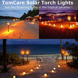TomCare Solar Lights, Waterproof Flickering Flames Torches Lights Outdoor Solar Spotlights Landscape Decoration Lighting Dusk to Dawn Auto On/Off Security Torch Light for Patio Deck Driveway (4)