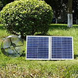 ECO-WORTHY 25W Solar Powered Attic Ventilator Gable Roof Vent Fan with 30W Foldable Solar Panel