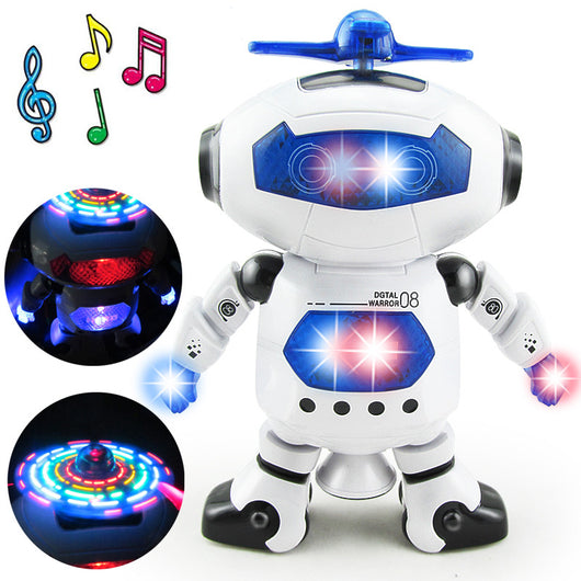 BOHS Space Dancing Humanoid Robot Toy With Light Children Pet Brinquedos Electronics Jouets Electronique for Boy Kid